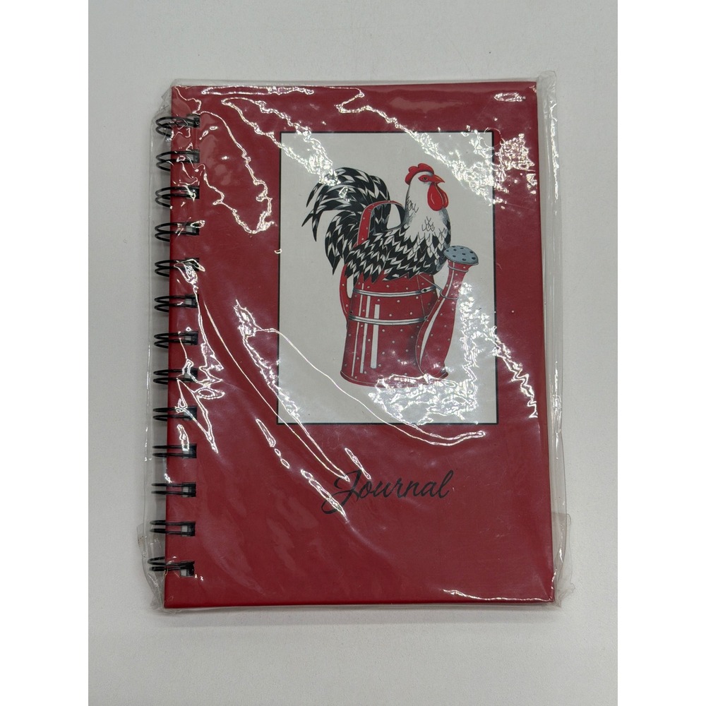 Studio 18 Red Rooster Watering Can Spiral Journal Notebook 80 Sheets 49-06-10